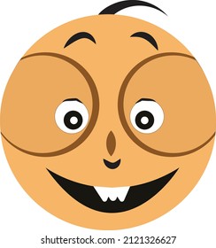 simile emoji emoticon vector art illustration 