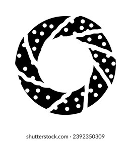 simit turkish bagel cuisine glyph icon vector. simit turkish bagel cuisine sign. isolated symbol illustration