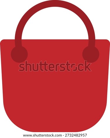 simle vectror cartoon illustration bag