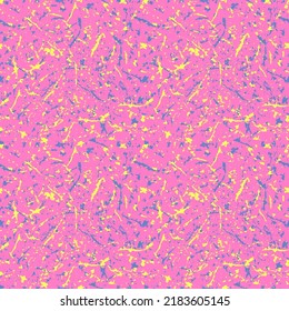 Simless pattern. Random lines element. Random chaotic lines and blots. Irregular rough strokes. Grunge pink background design.
