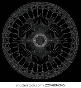 simlpe mandala in illustrartion design