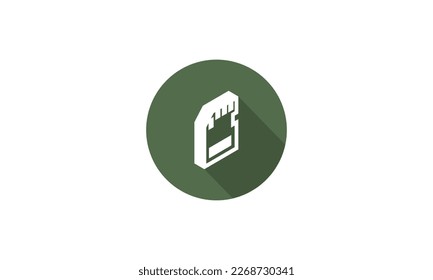 SIM\Memory card sign vector design. Vector icon design illustration