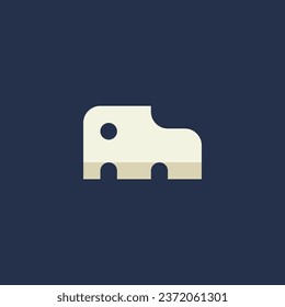 Simnple Elephant Boots logo template