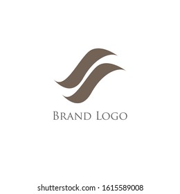 the simpe elegant logo of letter s