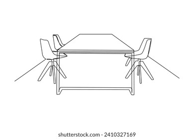 Simpe meeting room. Office minimalist concept.