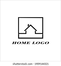 simpe and unique home logo vector illustration