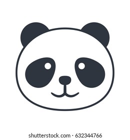 Panda Face Images Stock Photos Vectors Shutterstock Here you can explore hq panda transparent illustrations, icons and clipart with filter setting like size polish your personal project or design with these panda transparent png images, make it even more. https www shutterstock com image vector simpe vector panda icon black white 632344766