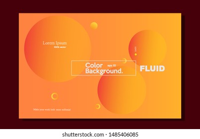 Simpel background round orange for your design -vector