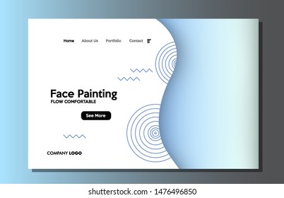 Simpel Flow Background Color free Vector