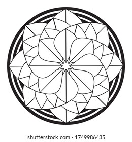 7 Mandala simpel Stock Illustrations, Images & Vectors | Shutterstock