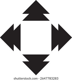 simpel  four side direction arrow
