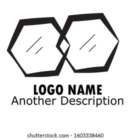 Simpel Modern Eyeglass Logo Vector Design