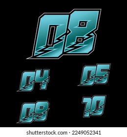 Simpel Racing Start Number Vector Set