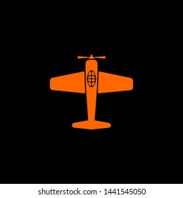 simpla vintage plane vector logo