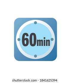 Simple 10 minutes timer clock icon 