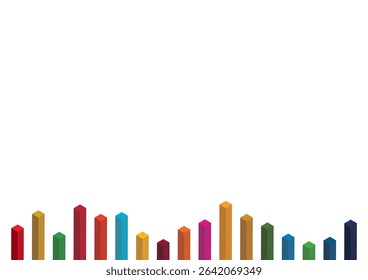 Simple 17-color SDGs-inspired frame isometric 