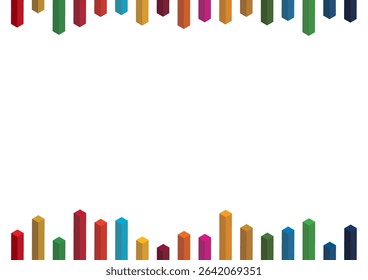 Simple 17-color SDGs-inspired frame isometric 