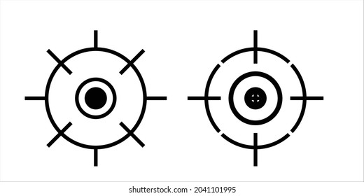 simple 2 target icons. EPS 10.