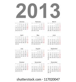 13 Calendar Images Stock Photos Vectors Shutterstock
