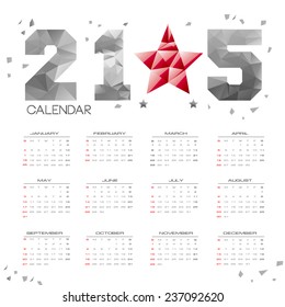 Simple 2015 Calendar / 2015 calendar design 