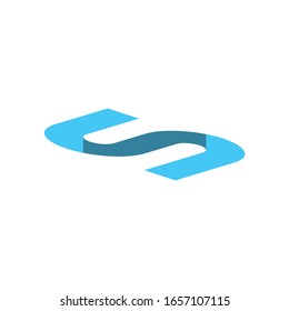 Diseño inicial de logotipo simple 3 dimensiones