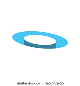 Simple 3 Dimension initial logo design