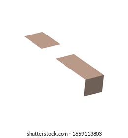 Simple 3 Dimension initial logo design