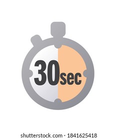 Simple 30 Seconds timer clock icon 