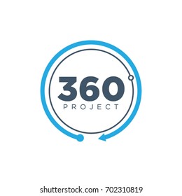 Simple 360 Circle Project Logo