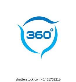 Simple 360 Degree Logo Design , vector