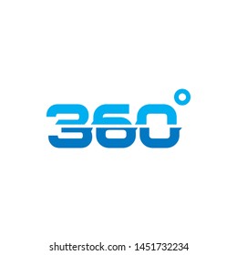 Simple 360 Degree Logo Design , vector