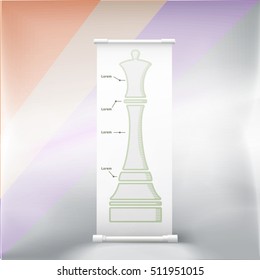 Simple 3D Billboard Composition For Printed or Digital Media. Adjustable EPS10 Vector File


