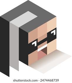 Ein einfacher 3D cooler Mann, sauber und gewagt