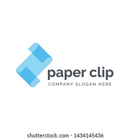 simple 3d gradient geometric paper notes logo vector