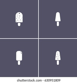 simple 4 ice cream icons