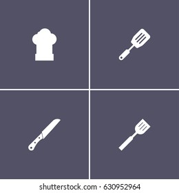 simple 4 kitchen icons