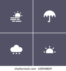 simple 4 weather icons