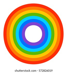 Simple 7-color rainbow element