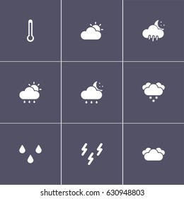 simple 9 weather icons