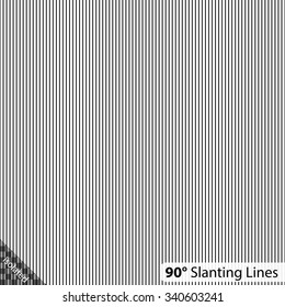 Simple 90 degree (vertical) Slanting Lines