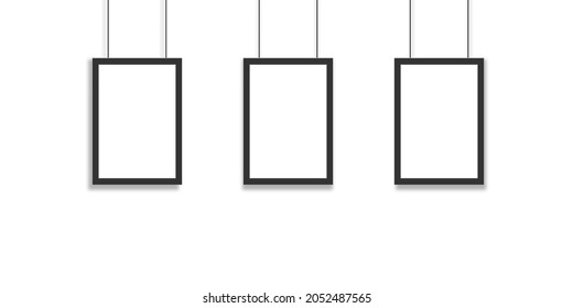 Simple A4 frame over white, illustration