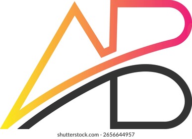 Einfaches Logo-Design für AB-Buchstaben