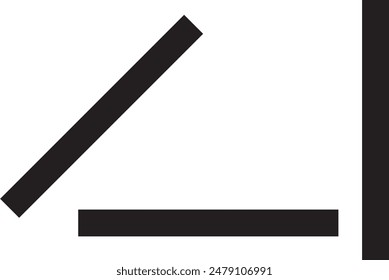 simple abestract black color different angle daigonal, horizontal, vertical vector lines pattern