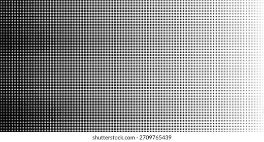 Pequeño color negro abstracto Patrón de semitono de mezcla sin fisuras Una foto en blanco y negro de una cuadrícula de círculos en blanco y negro