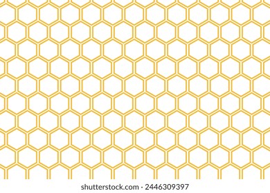  simple abestract small sunset orange yellow color seamlees polygon hexagon pattern honeycomb seamless pattern with gold and gold stripes on a white background