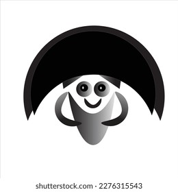 simple abstarct vector illustration of a bird,simple Art,Logo, Sticker, Bag, Abstract, Tshirt, icon ,emoji,Cartoon Character.