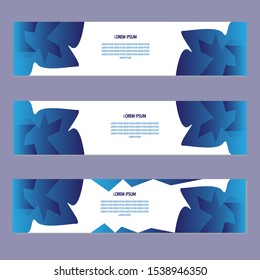 simple abstrack flower gradient  vektor banner design gray background.