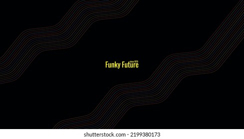 Simple abstract 1970's background design in futuristic retro style. vector design