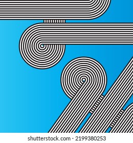 Simple abstract 1970's background design in futuristic retro style. vector design