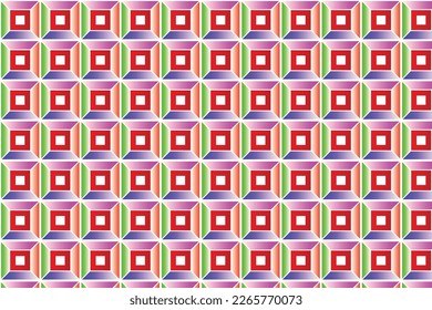 simple abstract 3d square repeat pattern texture.